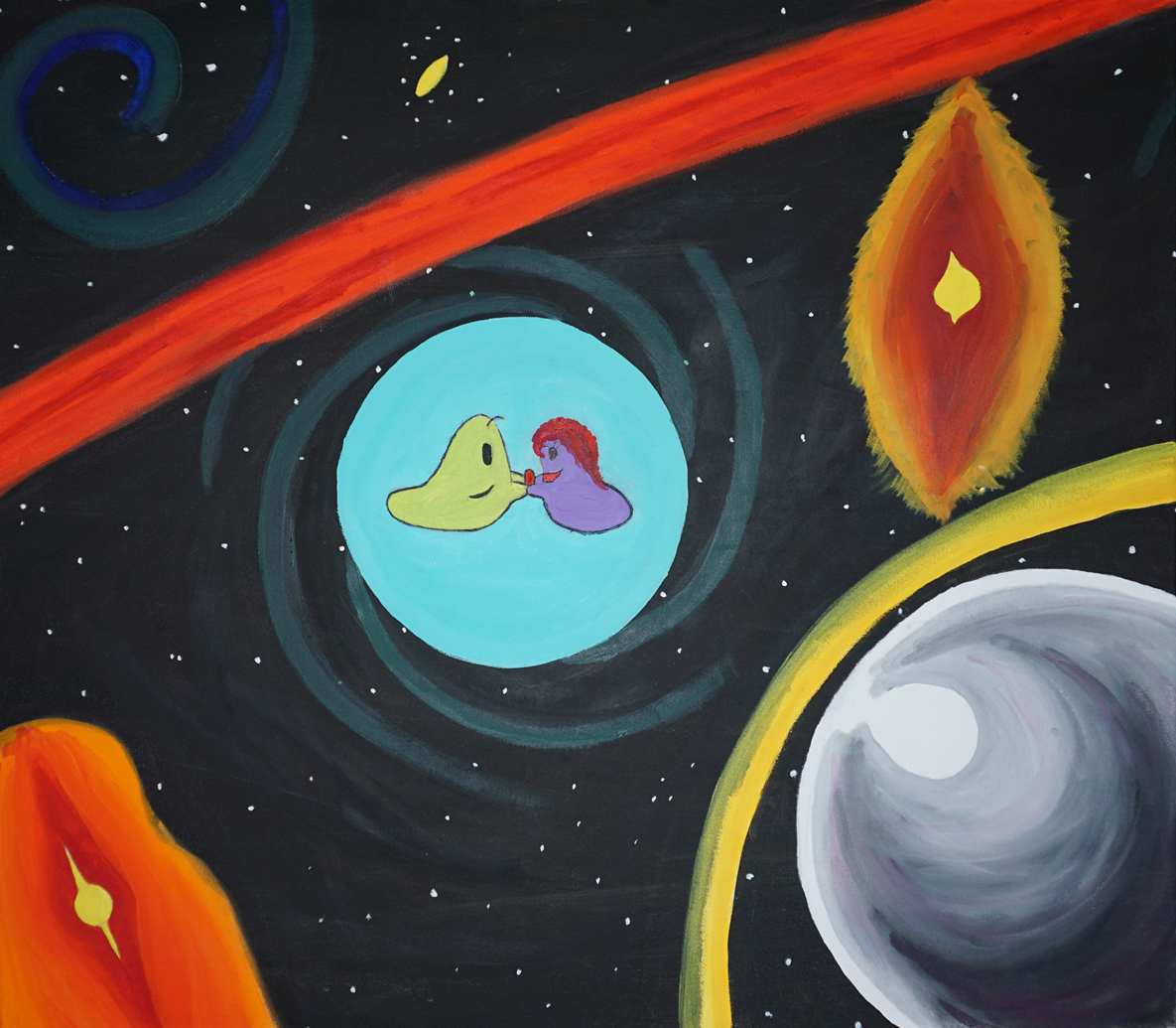 Mr. & Mrs. Blob painting